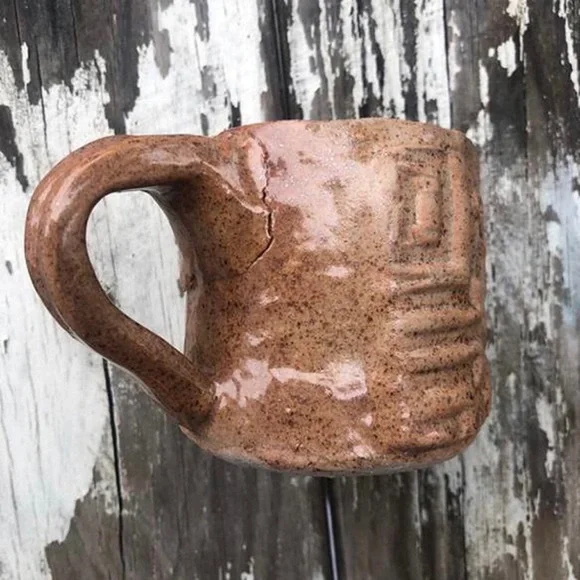 I handmade this camel colored ceramic mug! - Picture 2 of 4